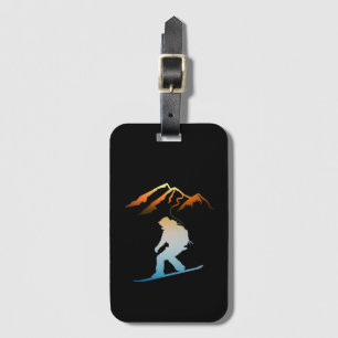 Snowboarder, Ski, Snowboard Gepäckanhänger