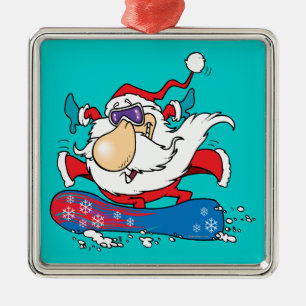 Snowboarder-Skilift für coole Typ Ornament Aus Metall