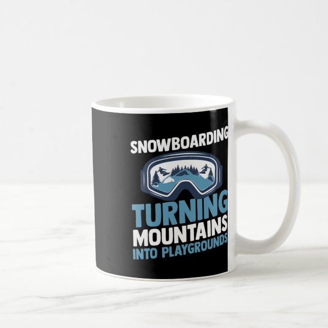 Snowboarder Snowboarden 3 Kaffeetasse (Rechts)