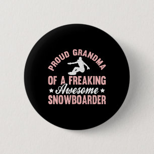 Snowboarder Snowboarden Snowboard Snowboard Gran Button