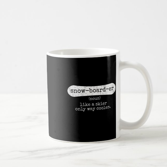 Snowboarder - Snowboarder Snowboard-Enthusiasten i Kaffeetasse (Rechts)