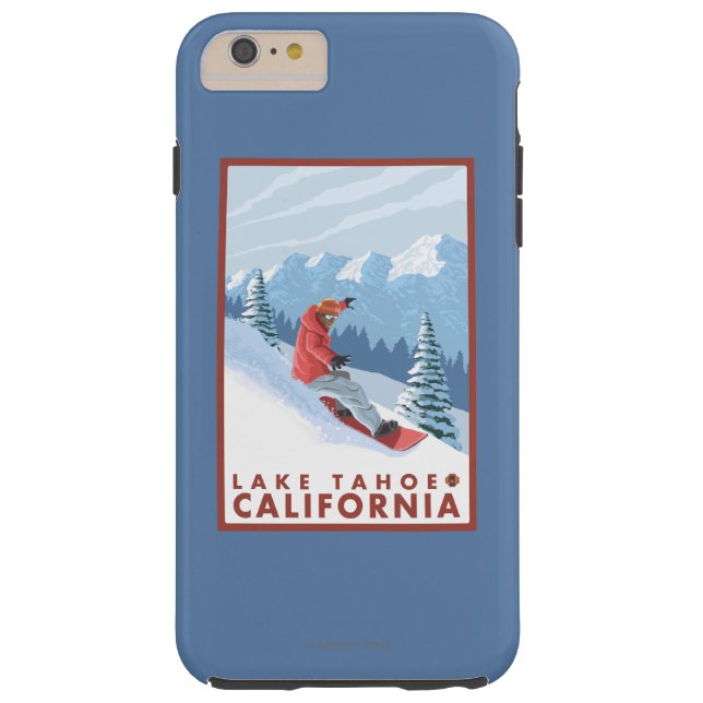 Snowboarder-Szene - Lake Tahoe, Kalifornien Case-Mate iPhone Hülle (Rückseite)