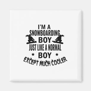Snowboarder wie ein normaler Junge, außer Muc Magnet