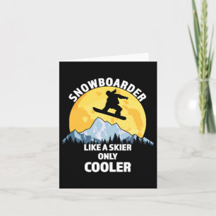 Snowboarder wie ein Skifahrer nur Cooler - Großes Karte