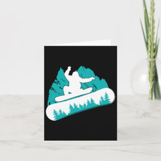 Snowboarder Winter Snowboard Vintag Snowboarden Karte
