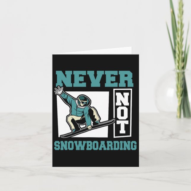 Snowboarder Winter Sports Snowboarden - Snowboard Karte (Vorderseite)
