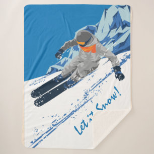 Snowboarder Wintersport, Personalisiert Sherpadecke