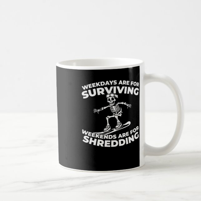 Snowboarder - Wintersport Snowboarden Snowboard Kaffeetasse (Rechts)