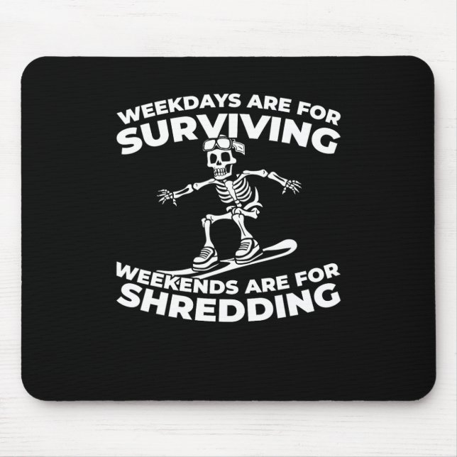 Snowboarder - Wintersport Snowboarden Snowboard Mousepad (Vorne)