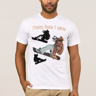 Snowboardert-shirt - besonders angefertigt T-Shirt