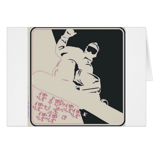 Snowboardeur/Pop Art (Devant horizontal)