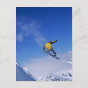 Snowboardfahren in Grizzly Gulch, Little Cottonwoo Postkarte