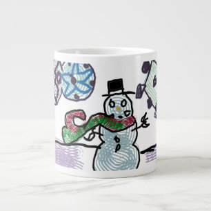 Snowboardfreude Jumbo-Tasse
