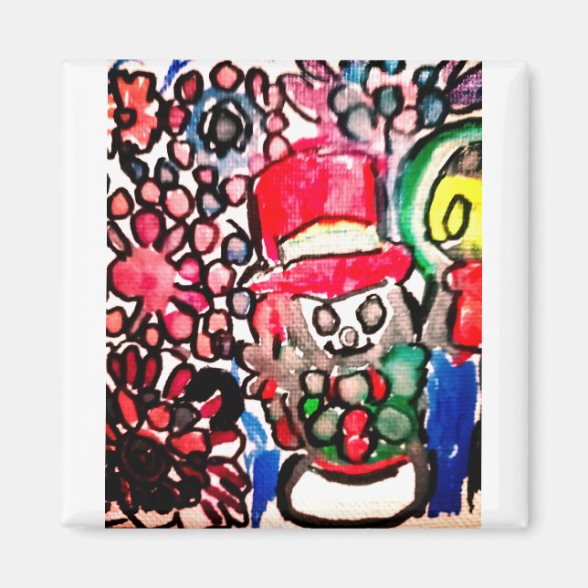 Snowboardfreude Magnet (Vorne)