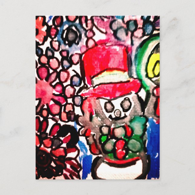 Snowboardfreude Postkarte (Vorderseite)