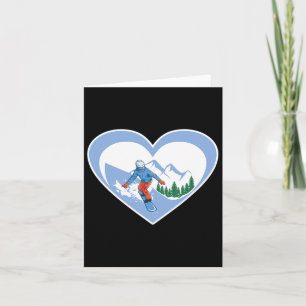 Snowboardherz - Snowboarden - Liebe Karte