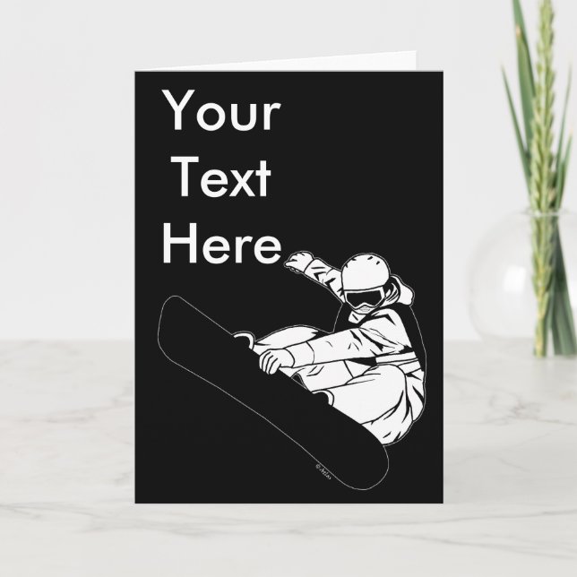 Snowboarding 3 karte (Vorderseite)