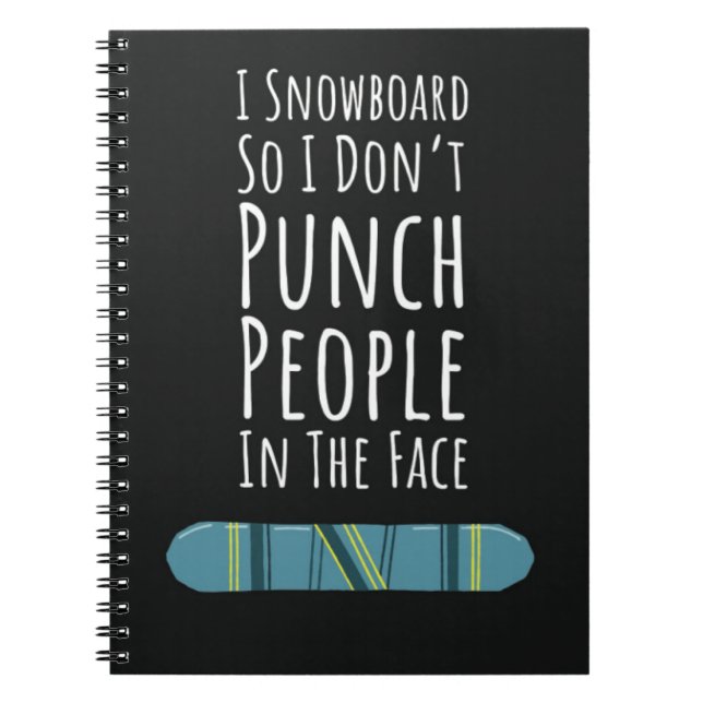Snowboarding Accessories Gifts Winter Snowboarder  Notizblock (Vorderseite)