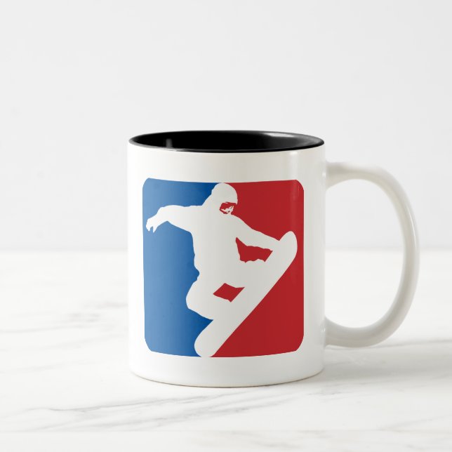 Snowboarding All Star Zweifarbige Tasse (Rechts)