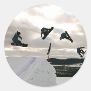 Snowboarding betrügt Aufkleber