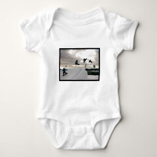 Snowboarding betrügt Baby-T - Shirt