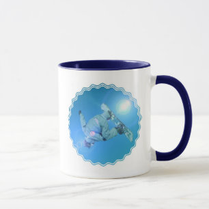 Snowboarding betrügt Bild-Kaffee-Tasse Tasse