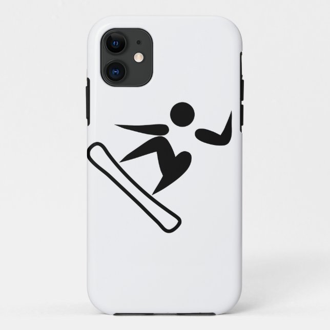 Snowboarding-Bilddagramm Case-Mate iPhone Hülle (Rückseite)