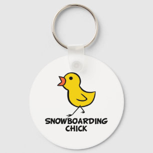 Snowboarding-Küken-Schlüsselanhänger Schlüsselanhänger
