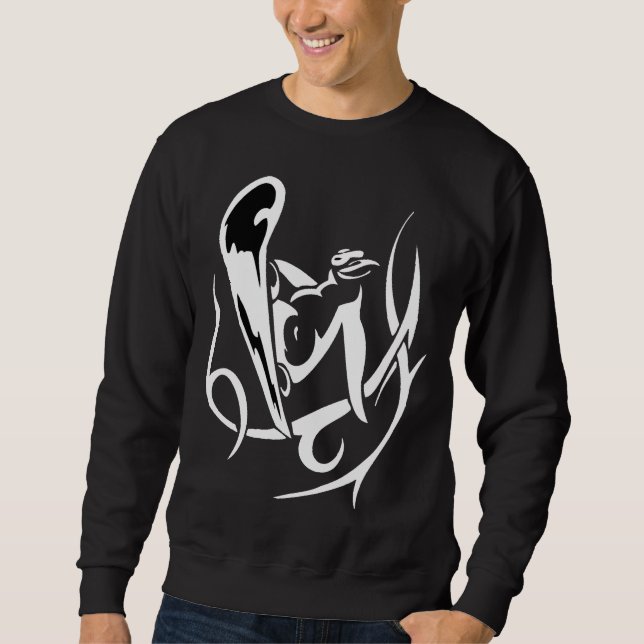 Snowboarding Penguin Sweatshirt (Vorderseite)