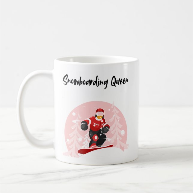 Snowboarding Queen Kaffeetasse (Links)