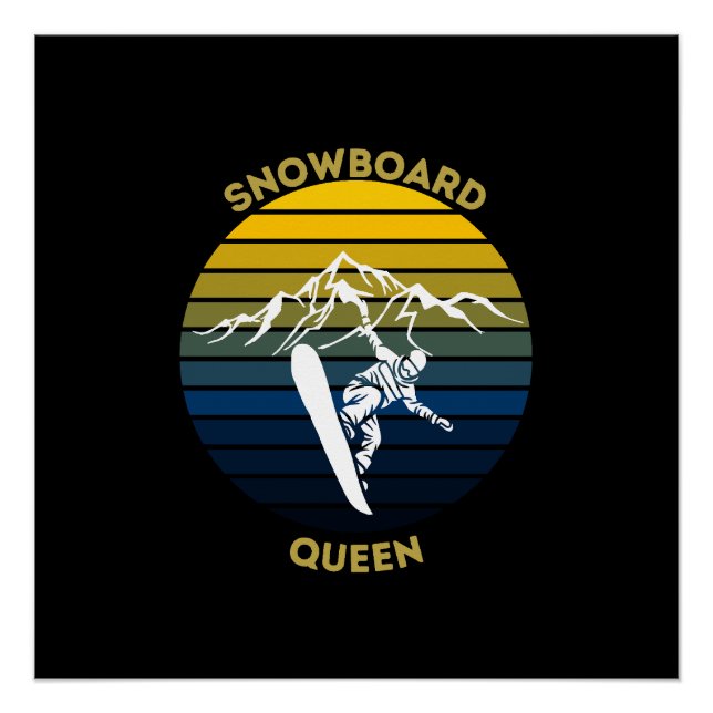 Snowboarding Queen Poster (Vorderseite)