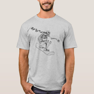 Snowboarding-Skelett T-Shirt