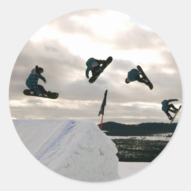 Snowboarding Tricks Stickers (Vorderseite)