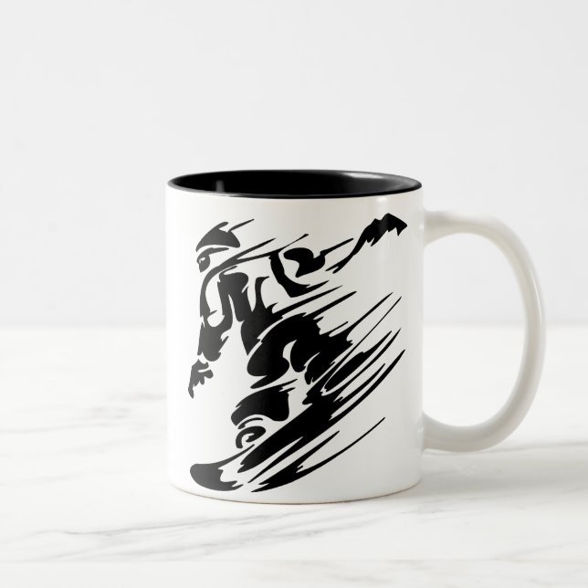 SNOWBOARDING ZWEIFARBIGE TASSE (Rechts)