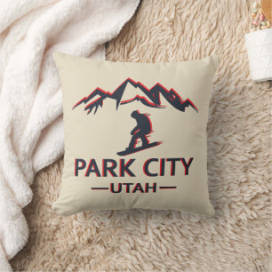 Snowboardpark City Utah Kissen
