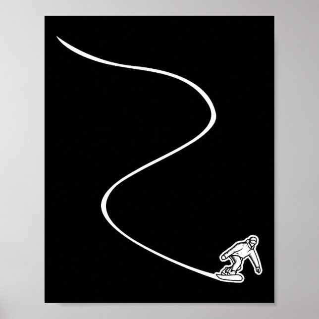 Snowboardpisten - Snowboard Poster (Vorne)