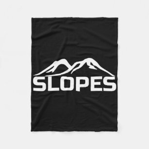 Snowboardpisten und Mountain Snowboarden Fleecedecke
