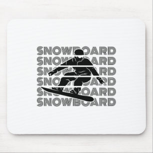 Snowboards Snowboarden Männer Snowboarder Snowboar Mousepad