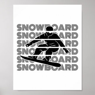 Snowboards Snowboarden Männer Snowboarder Snowboar Poster
