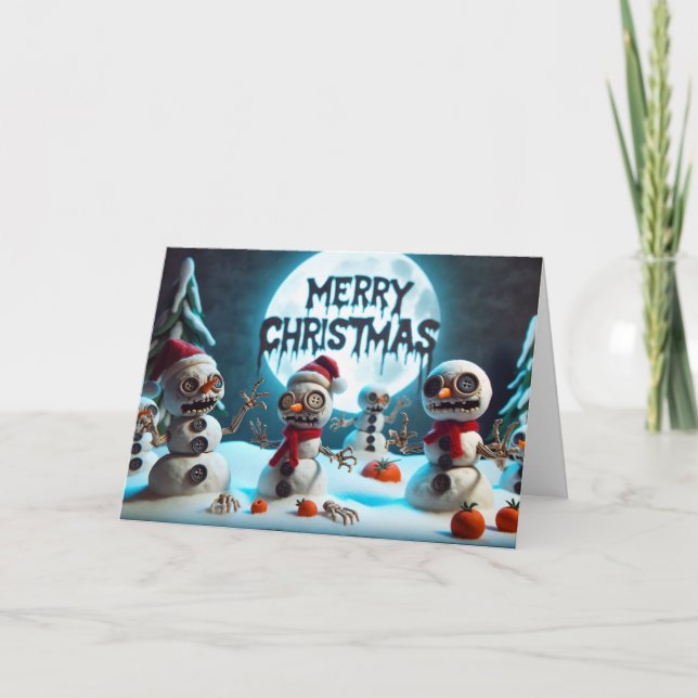 Snowbones Greetings Karte (Vorderseite)