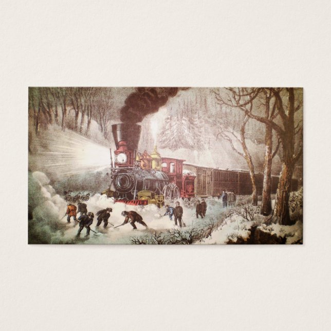 Snowbound Train Christmas - Geschenkmarken (Vorderseite)