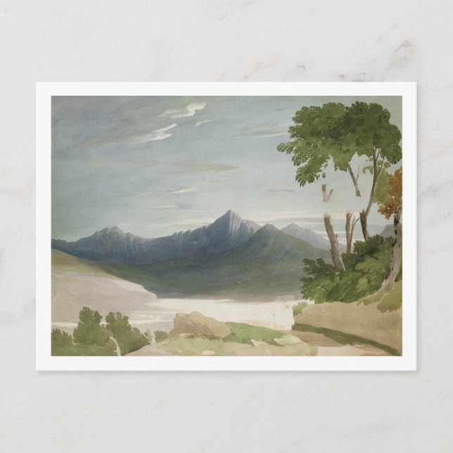 Snowdon (mit Bleistift) Postkarte (Vorderseite)