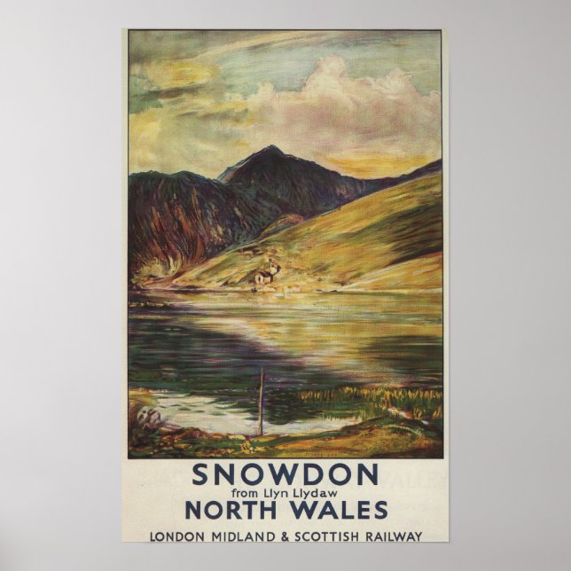 Snowdon Mountain View Railposter Poster (Vorne)