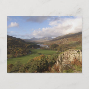 Snowdon von Capel Curig, Gwynedd, Wales (RF) Postkarte