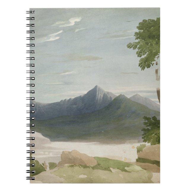 Snowdon (w/c mit Bleistift) Notizblock (Vorderseite)