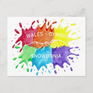Snowdonia, Cartes Postales Taches de Peinture