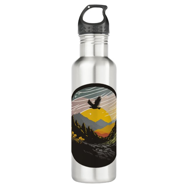 Snowdonia Edelstahlflasche (Vorderseite)