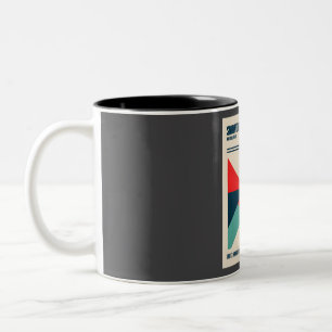 Snowdonia Mount Snowdon Wales Retro Wandern neben Zweifarbige Tasse