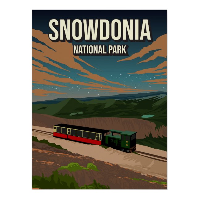 Snowdonia National Park Poster Nature UK (Devant)