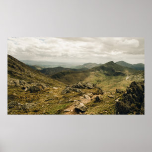 SNOWDONIA NATIONALPARK, WALES, GROSSBRITANNIEN POSTER